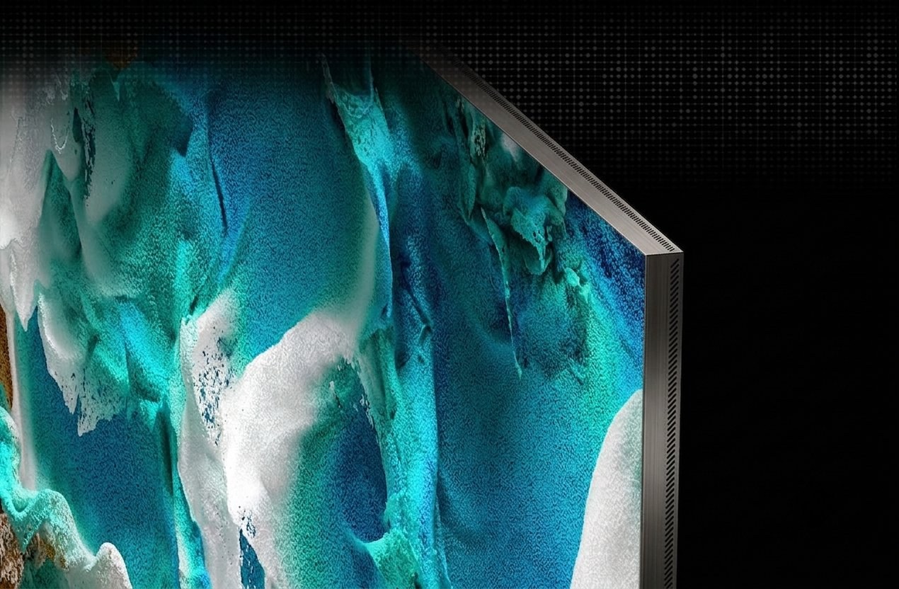 Dettaglio della superficie MicroLED, profilo sottile